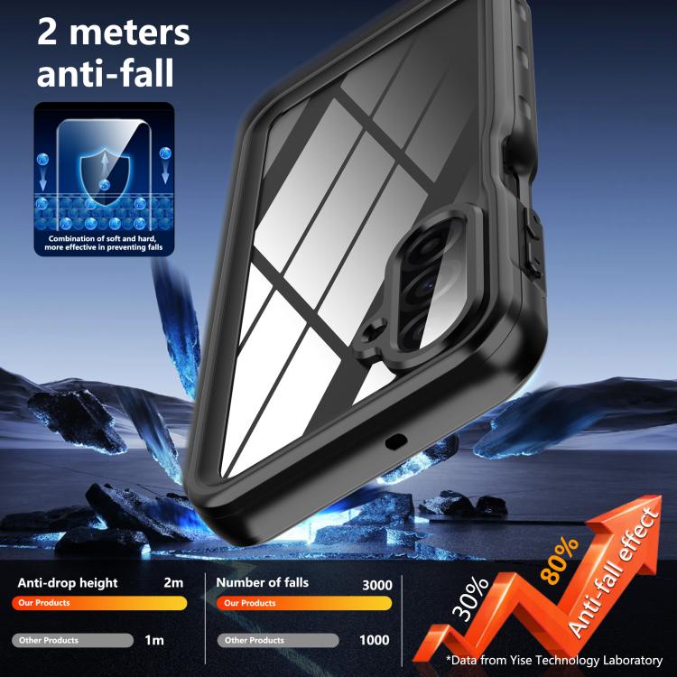 For Samsung Galaxy A17 5G RedPepper IP68 Life Waterproof Phone Case - Black