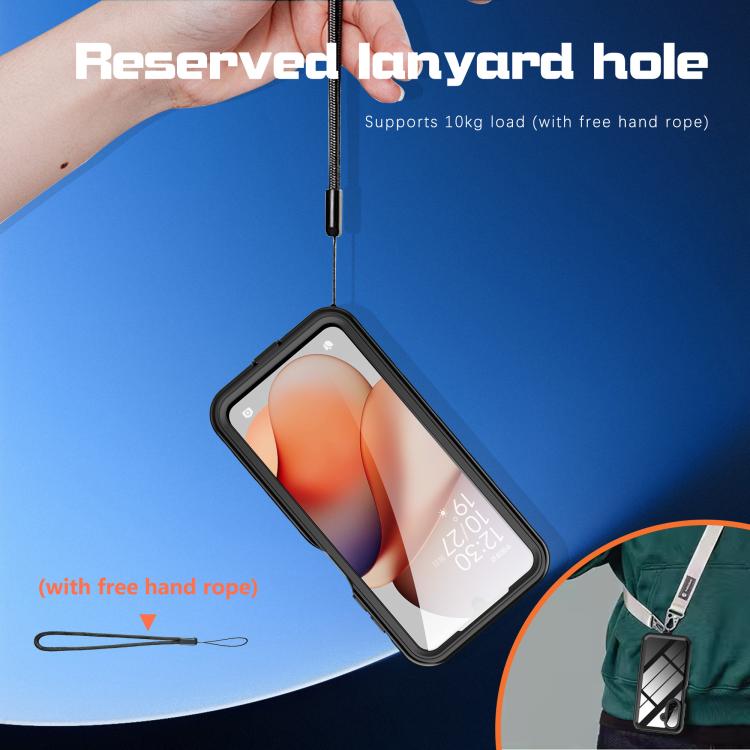 For Samsung Galaxy A17 5G RedPepper IP68 Life Waterproof Phone Case - Black