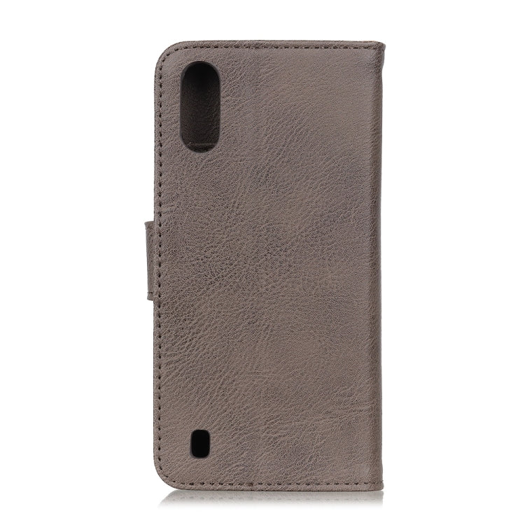 For Samsung Galaxy M01 KHAZNEH Cowhide Texture Horizontal Flip Leather Case with Holder & Card Slots & Wallet