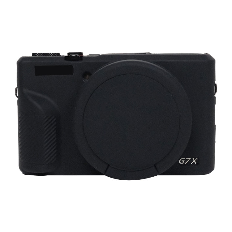 For Canon PowerShot G7 X Mark III / G7X3 Soft Silicone Protective Case with Lens Cover