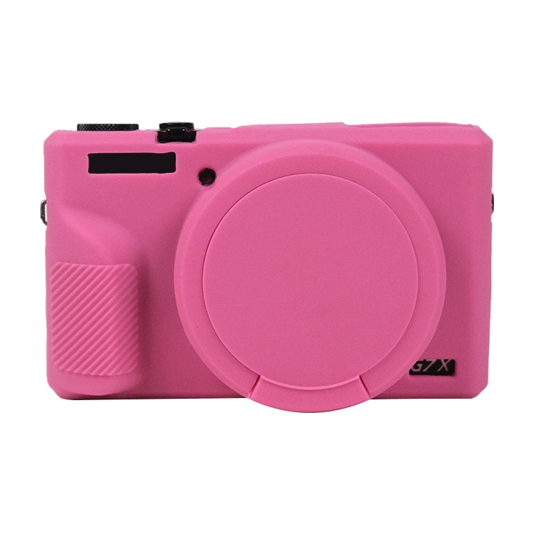 For Canon PowerShot G7 X Mark III / G7X3 Soft Silicone Protective Case with Lens Cover