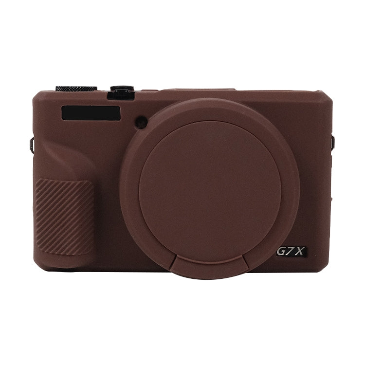 For Canon PowerShot G7 X Mark III / G7X3 Soft Silicone Protective Case with Lens Cover