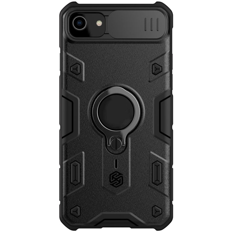For iPhone SE 2022 / SE 2020 / 8 / 7 NILLKIN Shockproof CamShield Armor Protective Case with Invisible Ring Holder