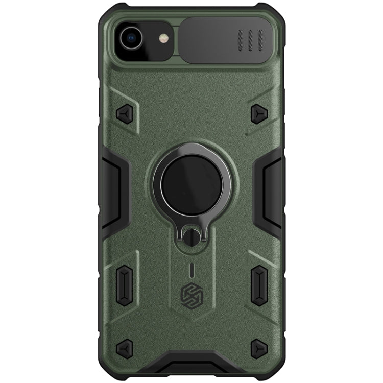 For iPhone SE 2022 / SE 2020 / 8 / 7 NILLKIN Shockproof CamShield Armor Protective Case with Invisible Ring Holder