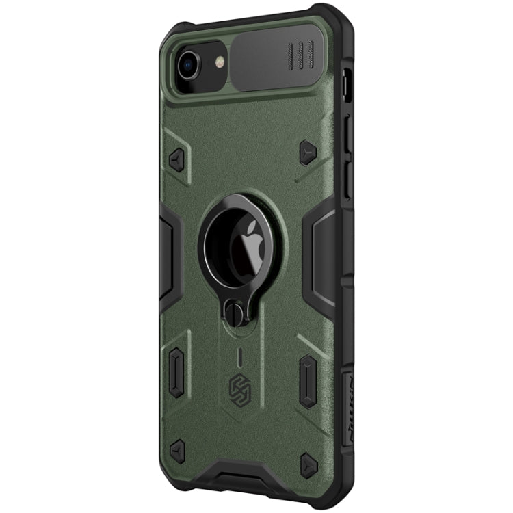 For iPhone SE 2022 / SE 2020 / 8 / 7 NILLKIN Shockproof CamShield Armor Protective Case with Invisible Ring Holder