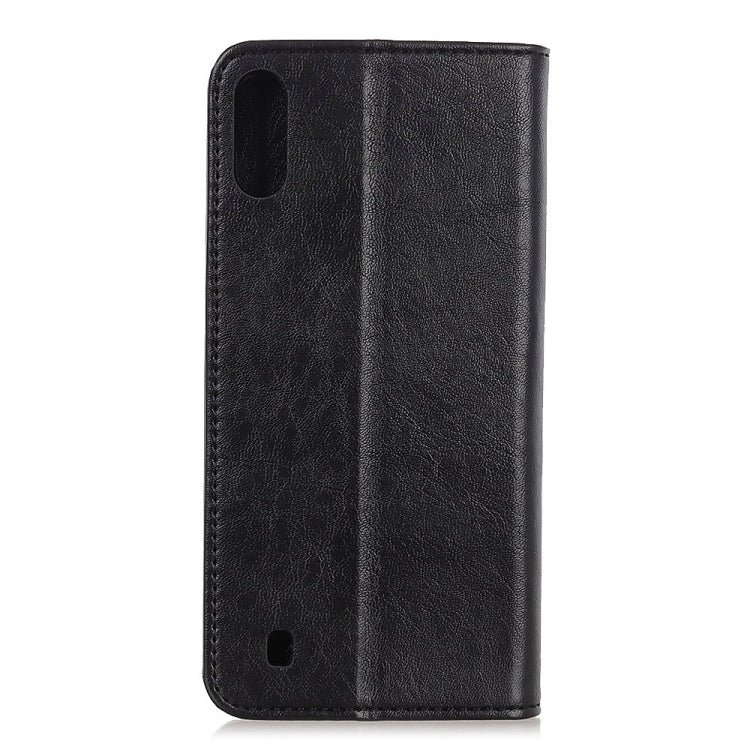 For Samsung Galaxy M01 Magnetic Crazy Horse Texture Horizontal Flip Leather Case with Holder & Card Slots & Wallet