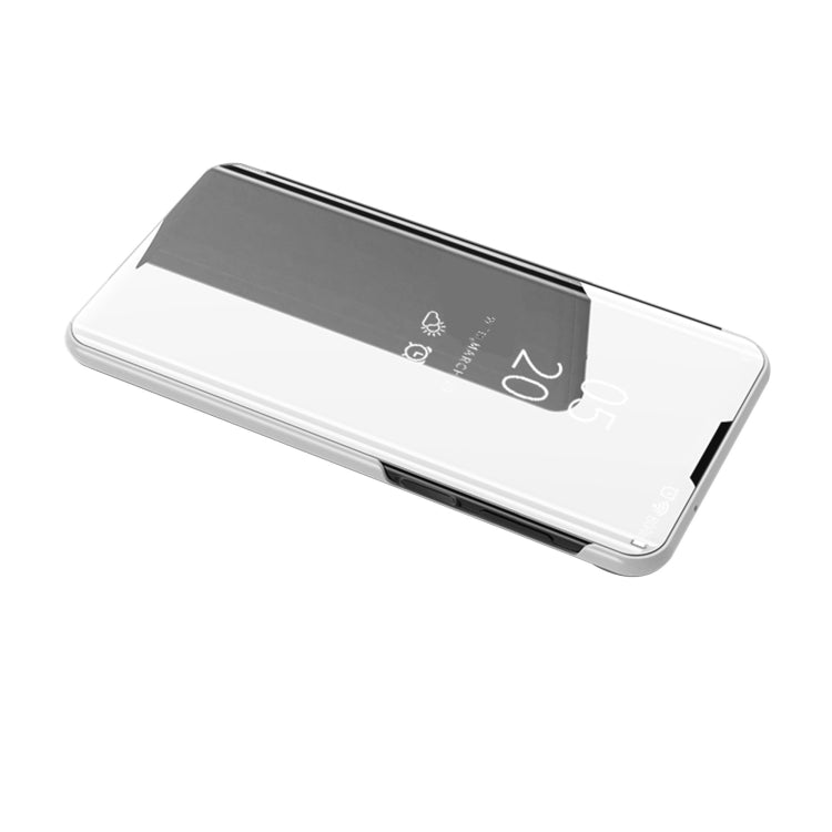 For Samsung Galaxy Note20 Ultra Plated Mirror Horizontal Flip Leather Case with Holder