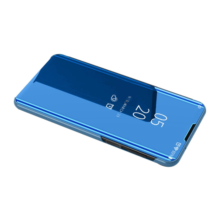 For Samsung Galaxy Note20 Ultra Plated Mirror Horizontal Flip Leather Case with Holder
