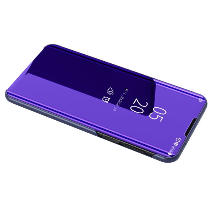 For Samsung Galaxy Note20 Ultra Plated Mirror Horizontal Flip Leather Case with Holder