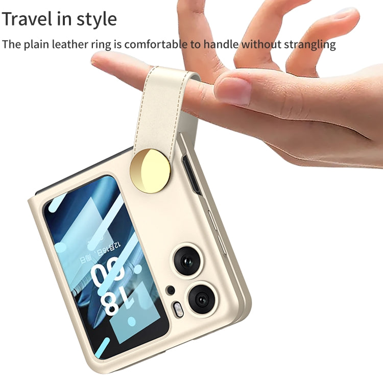 For OPPO Find N2 Flip GKK Integrated Ultrathin with Rotating Cortical Belt Phone Case