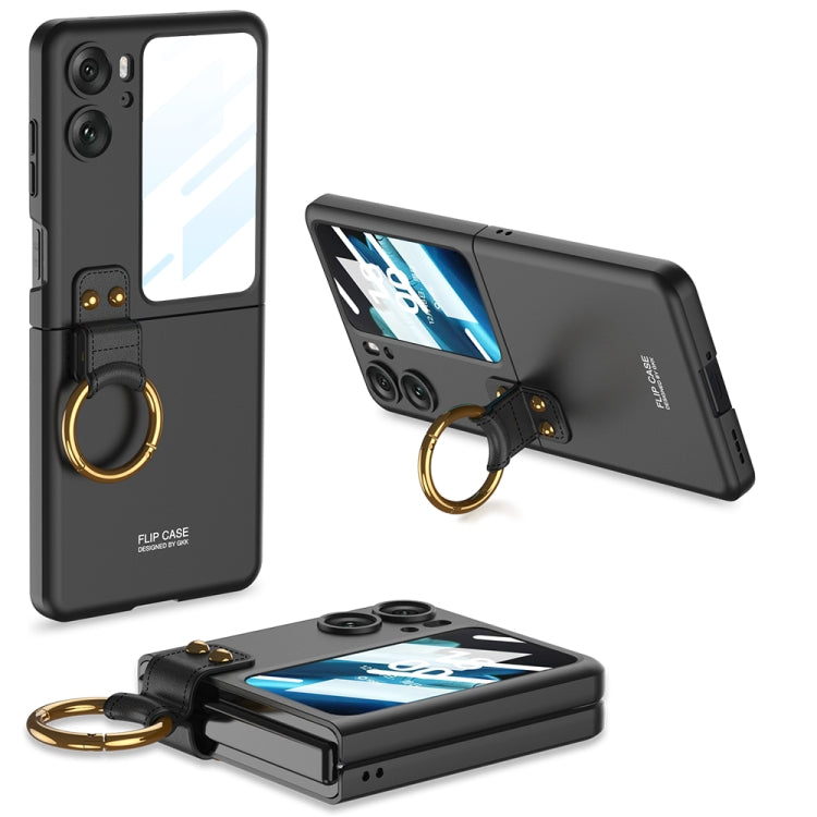 For OPPO Find N2 Flip GKK Integrated Ultra-thin Full Coverage Phone Case with Ring Holder