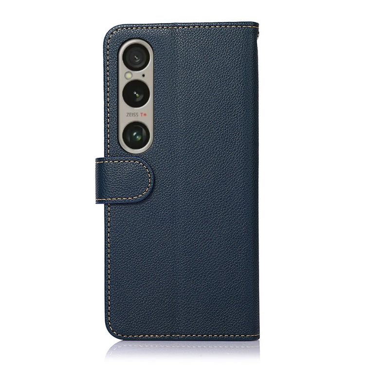 For Sony Xperia 1 VI KHAZNEH Litchi Texture Leather RFID Phone Case