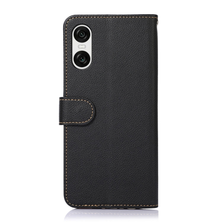 For Sony Xperia 10 VI KHAZNEH Litchi Texture Leather RFID Phone Case
