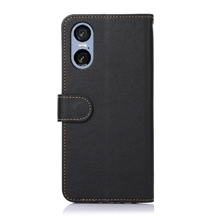 For Sony Xperia 5 VI KHAZNEH Litchi Texture Leather RFID Phone Case