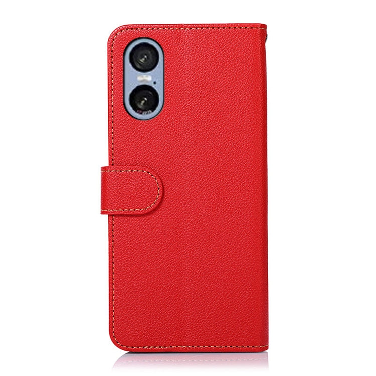For Sony Xperia 5 VI KHAZNEH Litchi Texture Leather RFID Phone Case