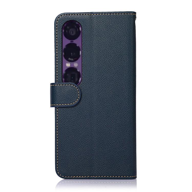 For Sony Xperia 1 VII KHAZNEH Litchi Texture Leather RFID Phone Case