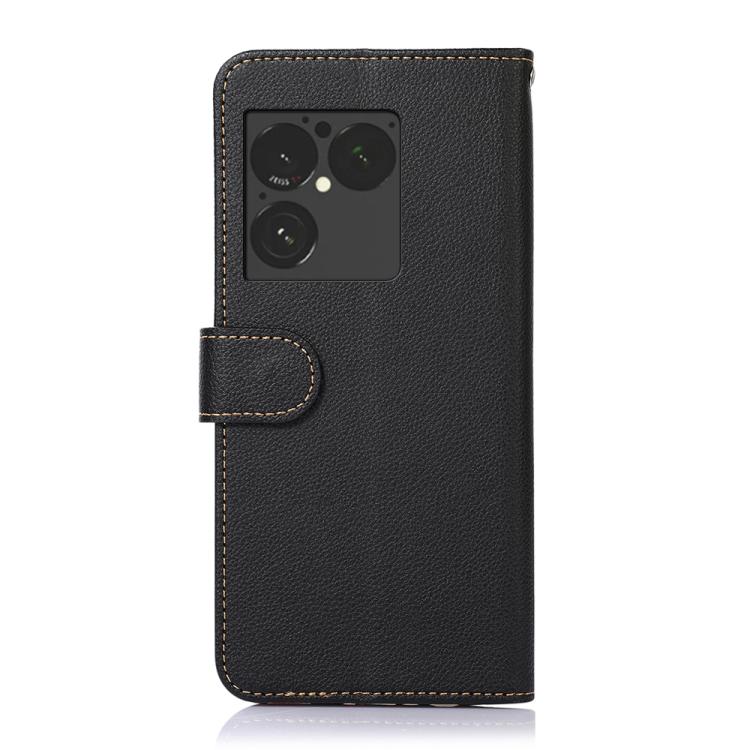 For Sony Xperia 1 VIII KHAZNEH Litchi Texture Leather RFID Phone Case
