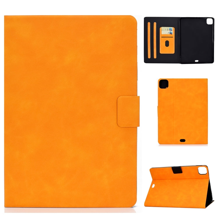 For iPad Air 2022 10.9 Cowhide Texture Leather Smart Tablet Case