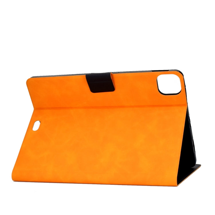 For iPad Air 2022 10.9 Cowhide Texture Leather Smart Tablet Case