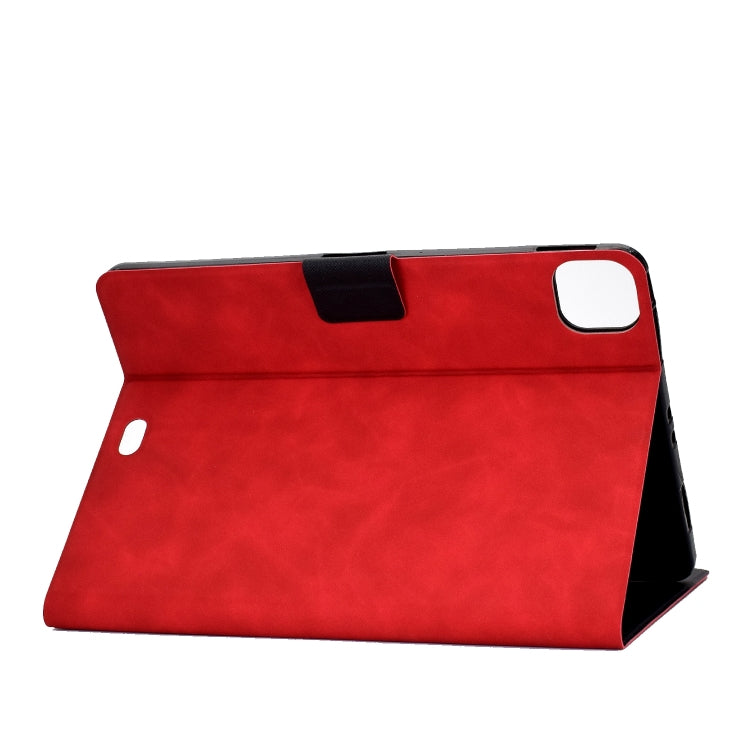 For iPad Air 2022 10.9 Cowhide Texture Leather Smart Tablet Case