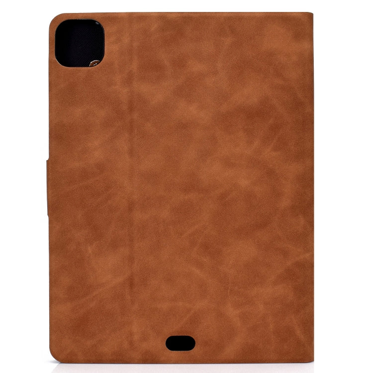 For iPad Pro 11 2025 / 2024 Cowhide Texture Leather Smart Tablet Case