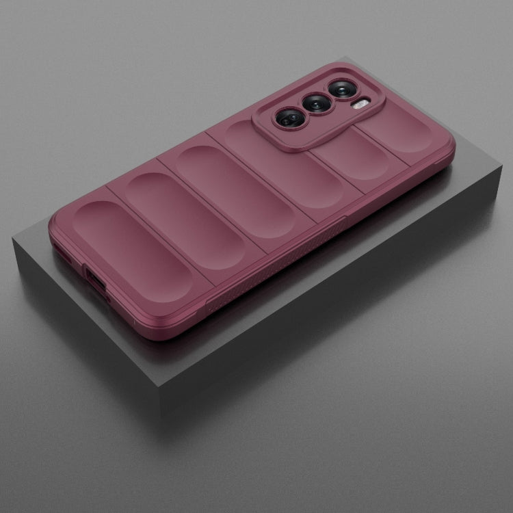 For OPPO Reno12 Global Magic Shield TPU + Flannel Phone Case