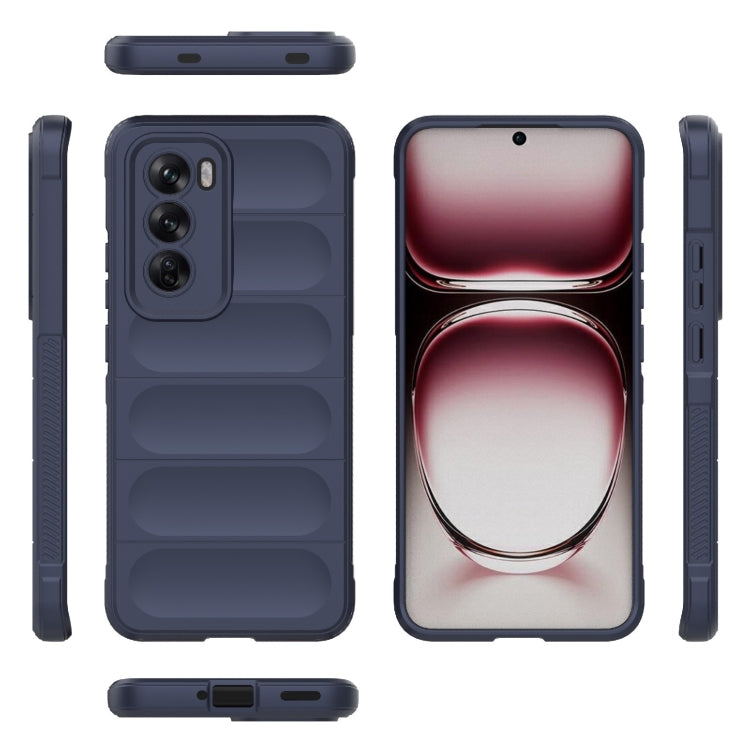 For OPPO Reno12 Global Magic Shield TPU + Flannel Phone Case