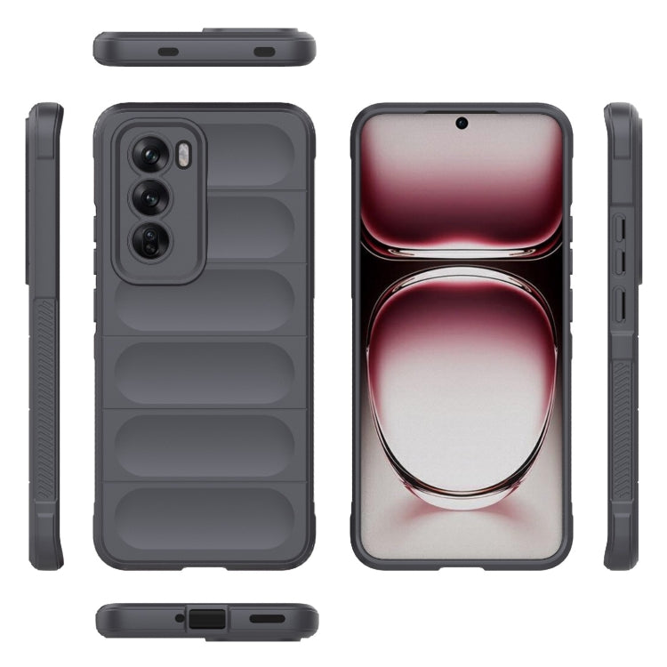 For OPPO Reno12 Global Magic Shield TPU + Flannel Phone Case
