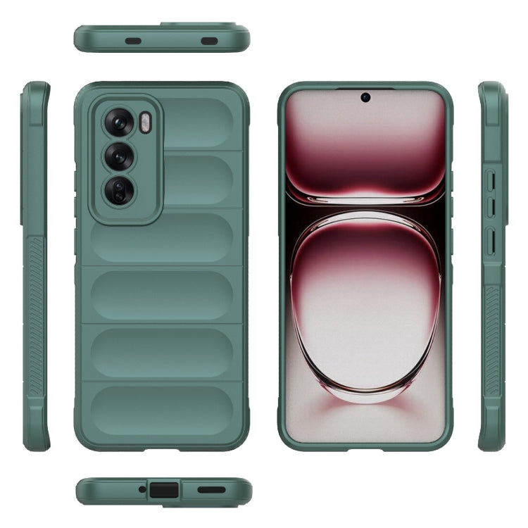 For OPPO Reno12 Global Magic Shield TPU + Flannel Phone Case