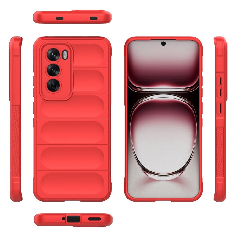 For OPPO Reno12 Global Magic Shield TPU + Flannel Phone Case