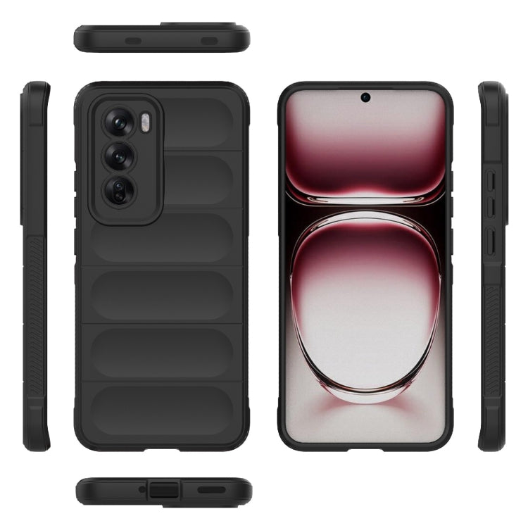 For OPPO Reno12 Global Magic Shield TPU + Flannel Phone Case