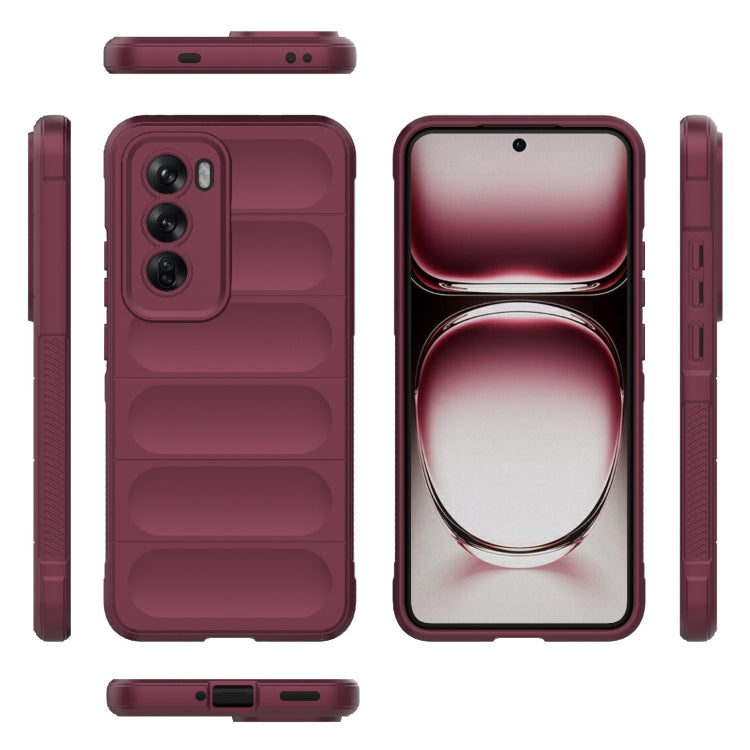 For OPPO Reno12 Pro Global Magic Shield TPU + Flannel Phone Case