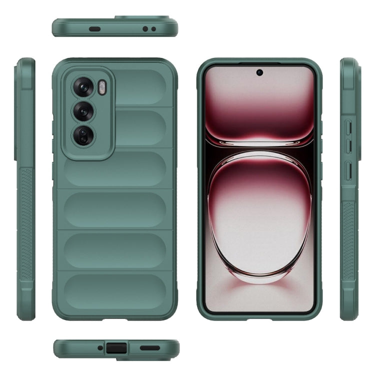 For OPPO Reno12 Pro Global Magic Shield TPU + Flannel Phone Case