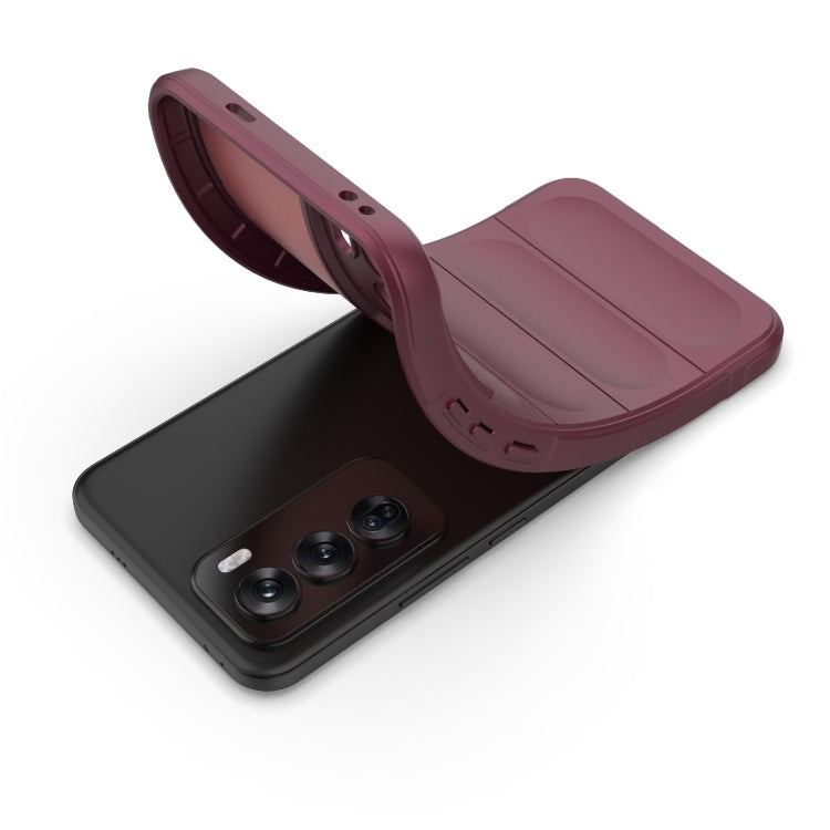 For OPPO Reno12 Pro Global Magic Shield TPU + Flannel Phone Case