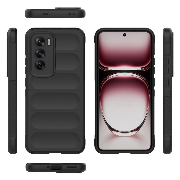 For OPPO Reno12 Pro Global Magic Shield TPU + Flannel Phone Case
