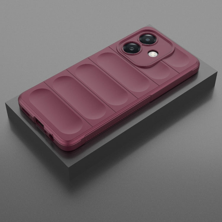 For OPPO A3X 5G India Magic Shield TPU + Flannel Phone Case