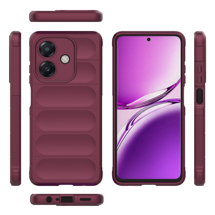 For OPPO A3X 5G India Magic Shield TPU + Flannel Phone Case