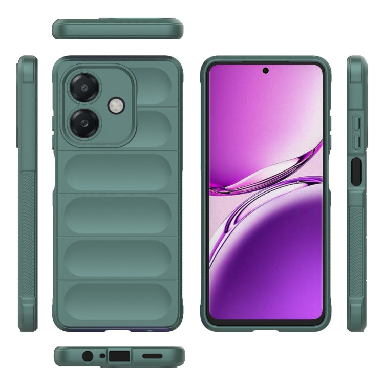 For OPPO A3X 5G India Magic Shield TPU + Flannel Phone Case