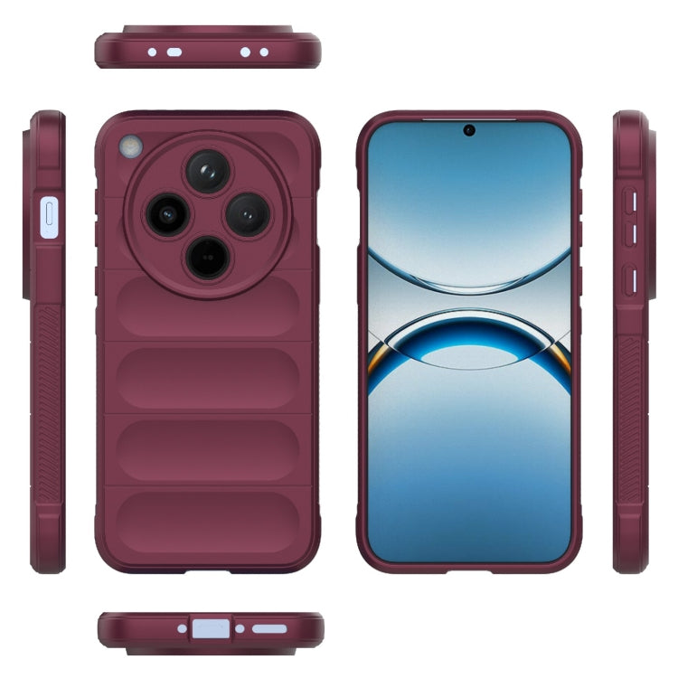 For OPPO Find X8 5G Magic Shield TPU + Flannel Phone Case