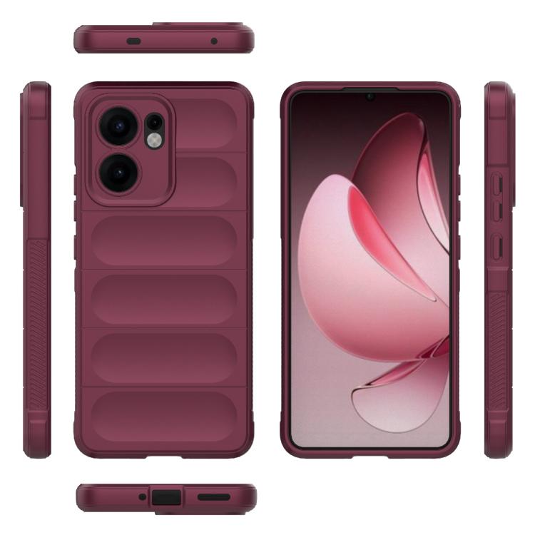 For OPPO Reno13 F 5G Global Magic Shield TPU + Flannel Phone Case
