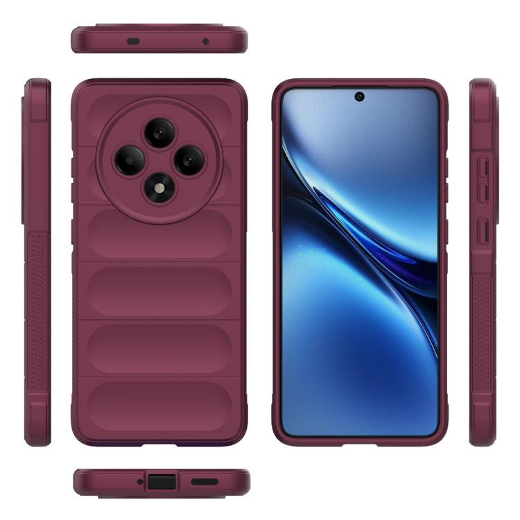 For OPPO Reno12 F 5G Global Magic Shield TPU + Flannel Phone Case