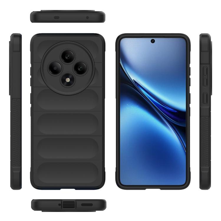 For OPPO Reno12 F 5G Global Magic Shield TPU + Flannel Phone Case