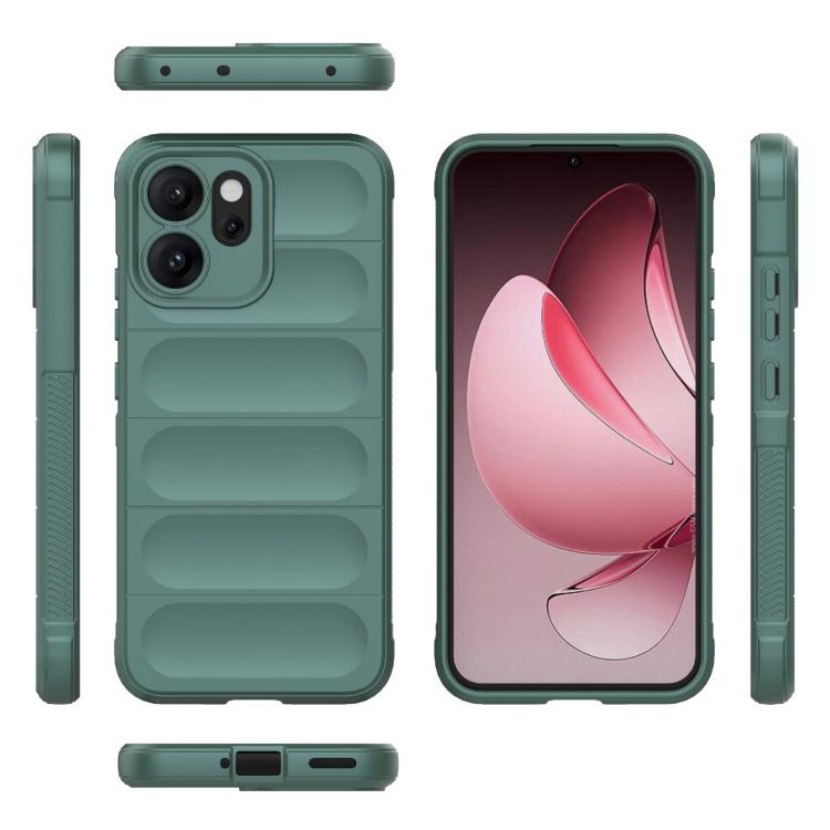 For OPPO Reno14 5G Global Magic Shield TPU + Flannel Phone Case