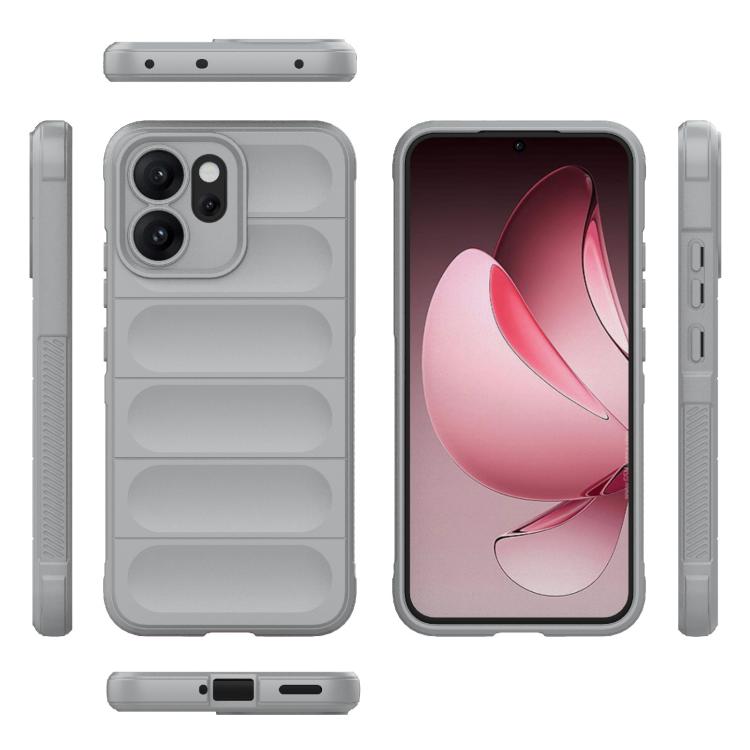 For OPPO Reno14 5G Global Magic Shield TPU + Flannel Phone Case