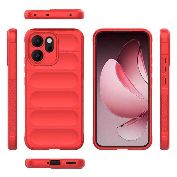 For OPPO Reno14 5G Global Magic Shield TPU + Flannel Phone Case