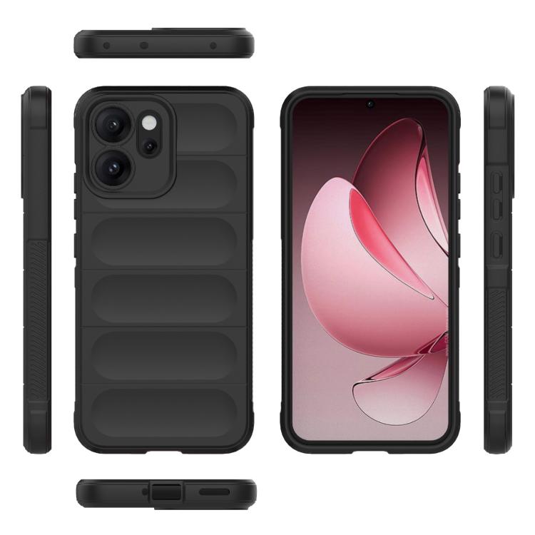 For OPPO Reno14 5G Global Magic Shield TPU + Flannel Phone Case