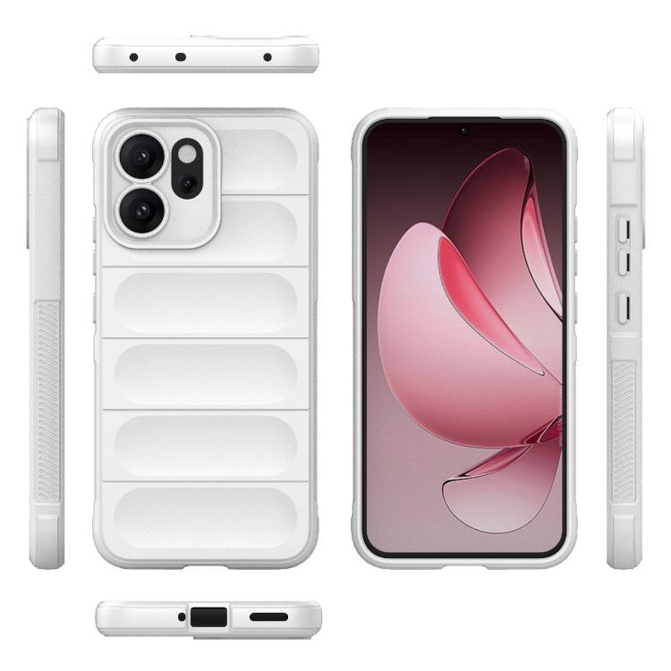 For OPPO Reno14 F Magic Shield TPU + Flannel Phone Case