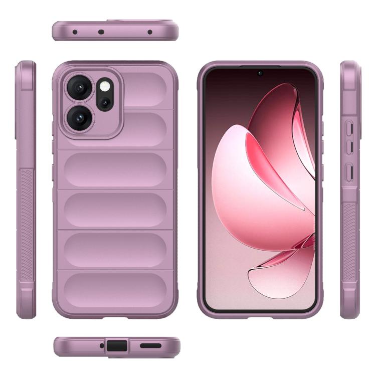 For OPPO Reno14 F Magic Shield TPU + Flannel Phone Case
