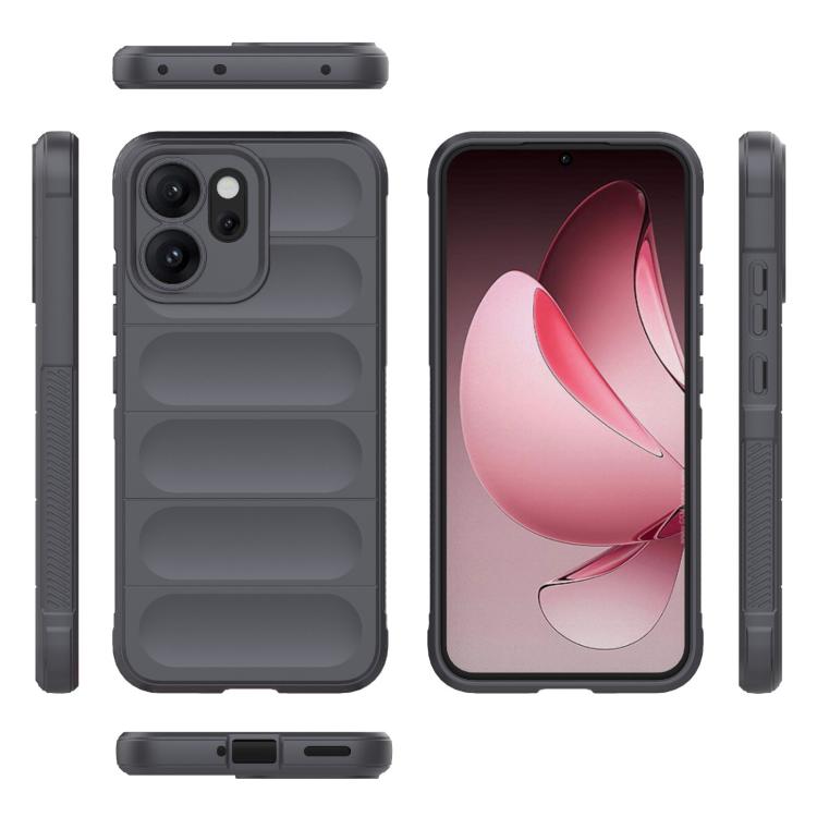 For OPPO Reno14 F Magic Shield TPU + Flannel Phone Case