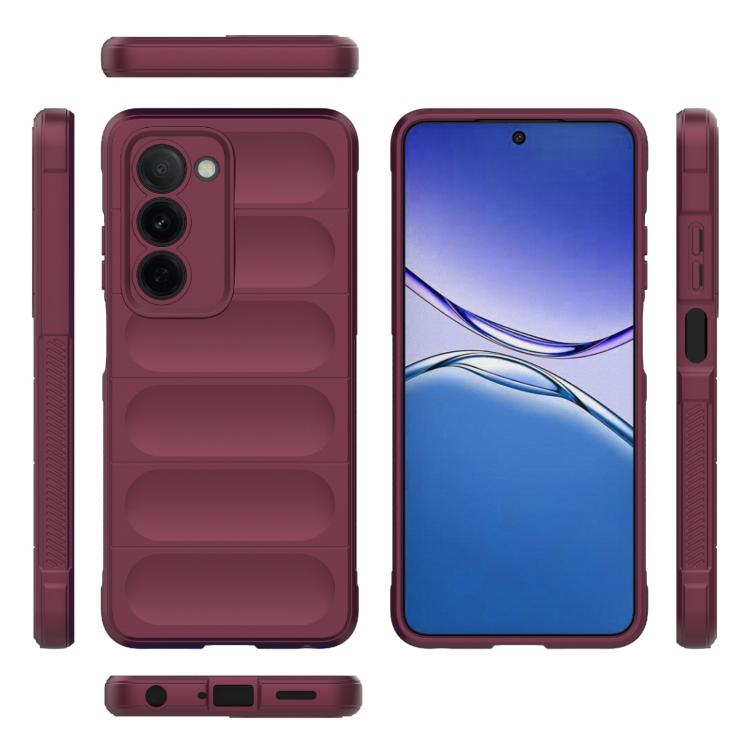 For OPPO A5 5G Global / K13x 5G Global Magic Shield TPU + Flannel Phone Case